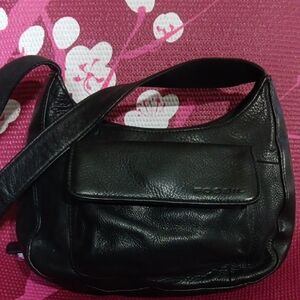Fossil Black Leather Shoulder Bag